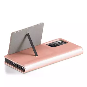 Magnet Kartenetui Hülle für Samsung Galaxy S22 Ultra Cover Card Wallet Kartenhalter Pink