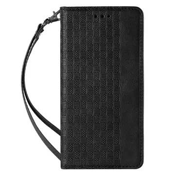 Magnetband Hülle Hülle für Samsung Galaxy S22 Ultra Pouch Wallet Mini Lanyard Pendant Black