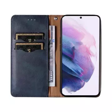 Magnetband Hülle Hülle für Samsung Galaxy S22 Ultra Pouch Wallet Mini Lanyard Pendant Blau