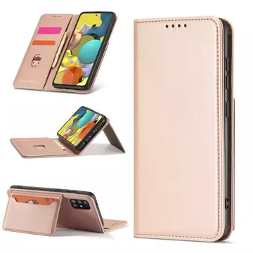 Magnetkartenhülle Hülle für Samsung Galaxy A53 5G Tasche Geldbörse Kartenhalter Pink