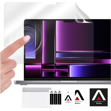 Matte Displayschutzfolie für MacBook Pro 16 2023 2021 Alogy Displayschutzfolie mit Anti-Blau-Filter