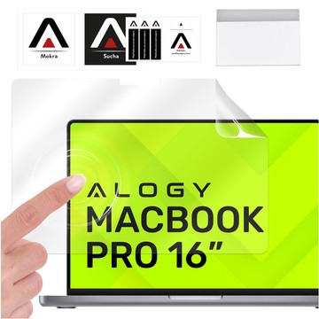 Matte Displayschutzfolie für MacBook Pro 16 2023 2021 Alogy Displayschutzfolie mit Anti-Blau-Filter