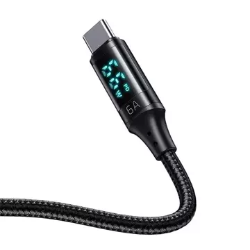 Mcdodo CA-1080 USB zu USB-C Kabel mit Display, 66W, 6A, 1,2m (schwarz)