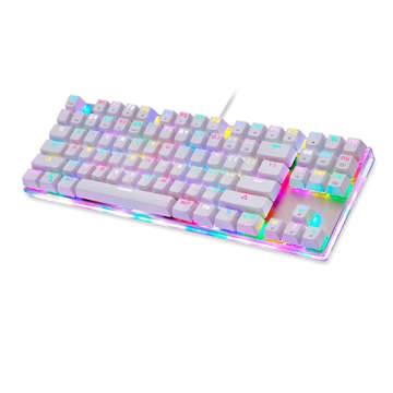 Mechanische Gaming-Tastatur Motospeed K87S RGB (weiß)