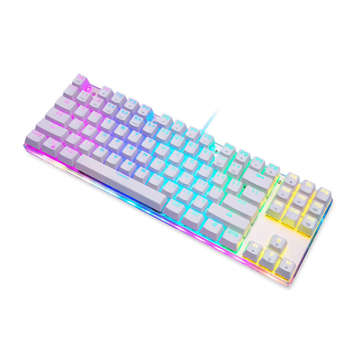 Mechanische Gaming-Tastatur Motospeed K87S RGB (weiß)