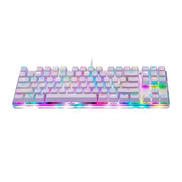 Mechanische Gaming-Tastatur Motospeed K87S RGB (weiß)