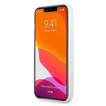 Mercedes MEHCP13LESPWH Schutzhülle für Apple iPhone 13 Pro / 13 6.1" Weiß/Weiß Hardcase Silbernes Sternenmuster