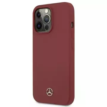 Mercedes MEHCP13LSILRE Schutzhülle für Apple iPhone 13 Pro / 13 6.1" rot/rot Hardcase Silicone Line