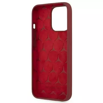 Mercedes MEHCP13LSILRE Schutzhülle für Apple iPhone 13 Pro / 13 6.1" rot/rot Hardcase Silicone Line