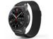 Milanaiseband Gear S3 / Uhrenarmband 46mm schwarz 3x 3mk FG Glas