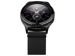 Milanaiseband Gear S3 / Uhrenarmband 46mm schwarz 3x 3mk FG Glas