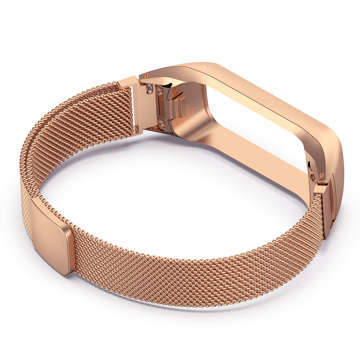 Milanese Armband Alogy Armband Edelstahl für Samsung Galaxy Fit 2 SM-R220 Gold