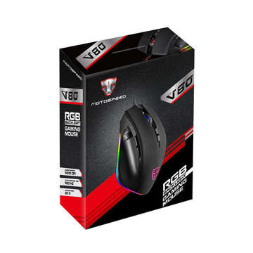 Motospeed V80 5000 DPI Gaming-Maus (schwarz)