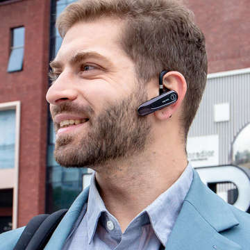 New Bee B45 Bluetooth 5.0 Wireless Headset für Anrufe für BT-Fahrer bis zu 15m schwarz