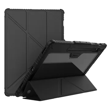 Nillkin Bumper Ledertasche Pro für Samsung Galaxy Tab S9 Ultra – Schwarz