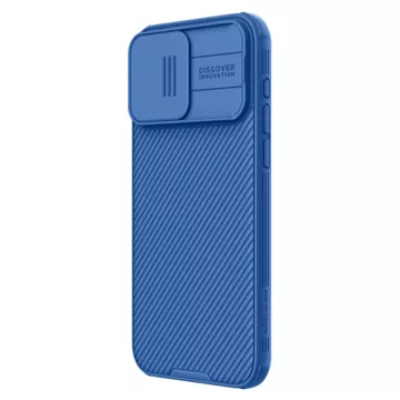 Nillkin CamShield Pro magnetische Hülle für iPhone 15 Pro Max mit Kameraschutz – Blau