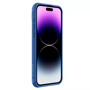 Nillkin CamShield Pro magnetische Hülle für iPhone 15 Pro Max mit Kameraschutz – Blau