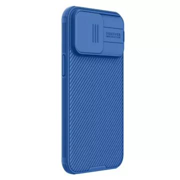 Nillkin CamShield Pro magnetische Hülle für iPhone 15 Pro Max mit Kameraschutz – Blau