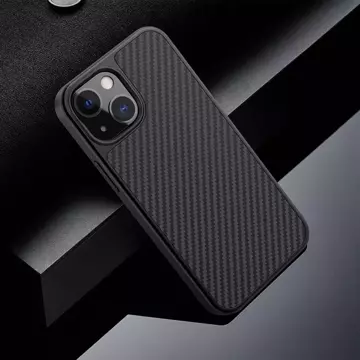 Nillkin Hülle Synthetic Fiber Carbon iPhone 13 mini schwarz