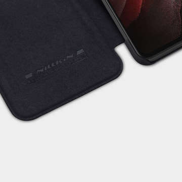 Nillkin Qin Wallet Case aus Leder für Samsung Galaxy S21 FE 2021 Schwarz