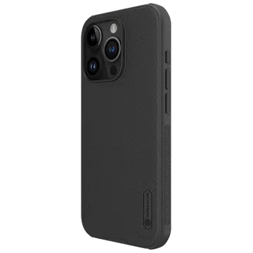 Nillkin Super Frosted Shield Pro verstärkte Hülle für iPhone 15 Pro – Schwarz