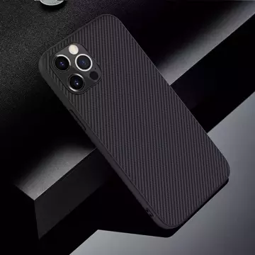 Nillkin Synthetic Fiber Case gepanzerte Hülle für iPhone 12 Pro Max schwarz