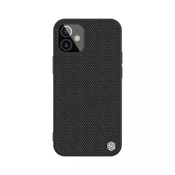 Nillkin Textured Case Strapazierfähige, verstärkte Hülle mit Gelrahmen und Nylon auf der Rückseite iPhone 12 mini schwarz