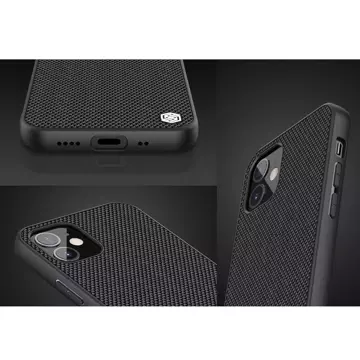 Nillkin Textured Case Strapazierfähige, verstärkte Hülle mit Gelrahmen und Nylon auf der Rückseite iPhone 12 mini schwarz