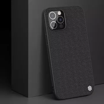 Nillkin Textured Case eine strapazierfähige, verstärkte Hülle mit Gelrahmen und Nylon auf der Rückseite iPhone 12 Pro Max schwarz