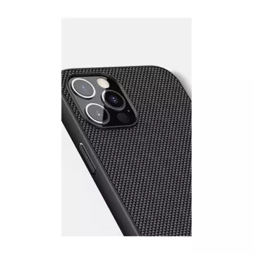 Nillkin Textured Case eine strapazierfähige, verstärkte Hülle mit Gelrahmen und Nylon auf der Rückseite iPhone 12 Pro Max schwarz