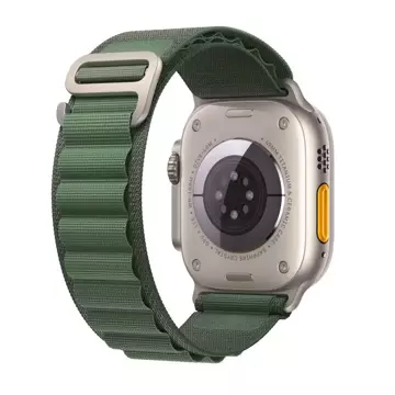 Nylon Pro Apple Watch 4 / 5 / 6 / 7 / 8 / se / ultra (42 / 44 / 45 / 49 mm) militärgrün