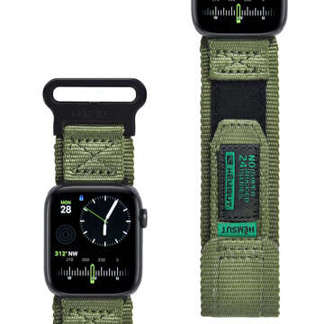 Nylonarmband für Apple Watch 2/3/4/5/6/7/8/9/SE/Ultra 42/44/45/49 mm Nylonband Sport grün