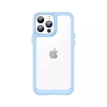 Outer Space Case für iPhone 12 Pro Hardcover mit Gelrahmen blau