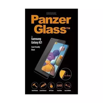 PanzerGlass E2E Regular für Samsung A21 A215 Hülle Friendly schwarz/schwarz