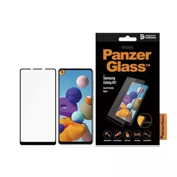 PanzerGlass E2E Regular für Samsung A21 A215 Hülle Friendly schwarz/schwarz