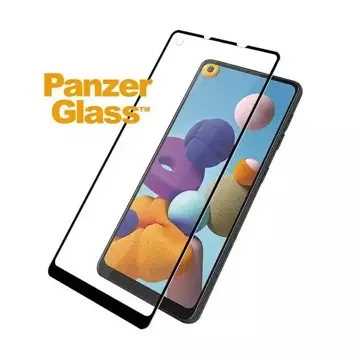 PanzerGlass E2E Regular für Samsung A21 A215 Hülle Friendly schwarz/schwarz