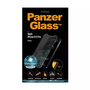 PanzerGlass Standard Super für iPhone 12/12 Pro Datenschutz Antibakteriell