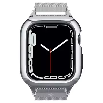 Pasek Spigen Metal Fit "Pro" für Apple Watch 4/5/6/7/8/SE (44/45 mm) Silber