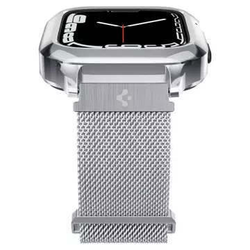 Pasek Spigen Metal Fit "Pro" für Apple Watch 4/5/6/7/8/SE (44/45 mm) Silber