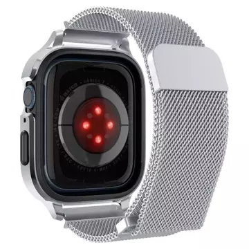 Pasek Spigen Metal Fit "Pro" für Apple Watch 4/5/6/7/8/SE (44/45 mm) Silber