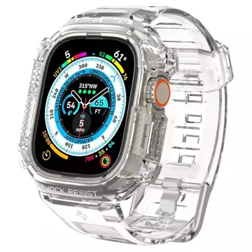 Pasek Spigen Rugged Armor „Pro“ für Apple Watch Ultra (49 mm) Crystal Clear