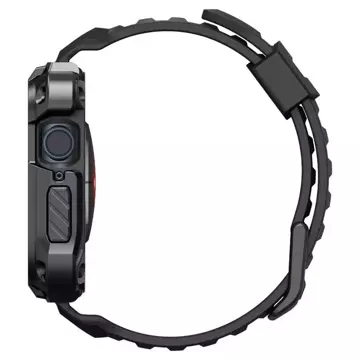 Pasek Spigen Tough Armor "Pro" für Apple Watch 7/8 (45 mm) Metall Schwarz