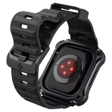 Pasek Spigen Tough Armor "Pro" für Apple Watch 7/8 (45 mm) Metall Schwarz