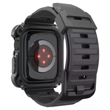 Pasek Spigen Tough Armor "Pro" für Apple Watch 7/8 (45 mm) Metall Schwarz