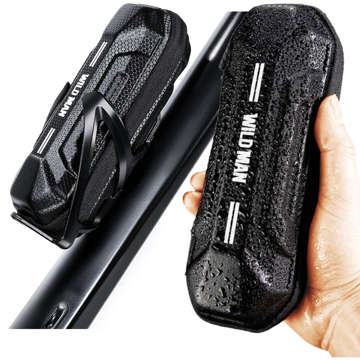 Pouch Wildman XT11 Fahrrad-Gepäcktasche für ein Fahrrad anstelle eines 0,5-Liter-Wasserflaschenhalters Schwarz