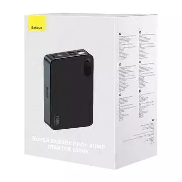 Powerbank / Starter Baseus Super Energy PRO Auto Starthilfe, 1600A, USB (schwarz)