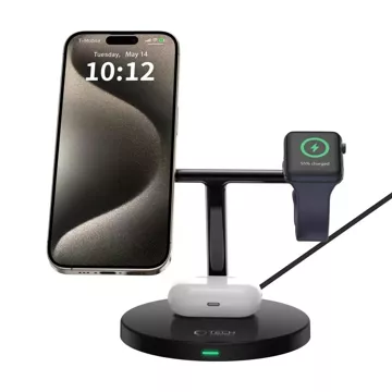 QI15W-A35 3IN Magnetisches MagSafe-Induktionsladegerät für iPhone, Airpods, Apple Watch Schwarz für iPhone, Airpods, Apple Watch Schwarz