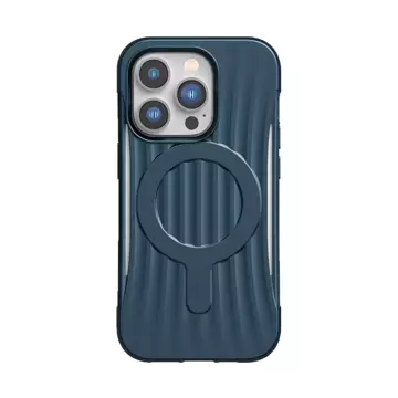 Raptic Clutch Built Case iPhone 14 Pro Max mit MagSafe Rückseite blau