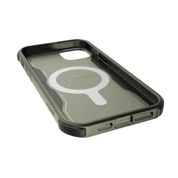 Raptic Fort Case iPhone 14 Pro mit gepanzerter MagSafe-Hülle grün