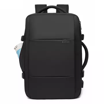 Reiserucksack Bange BackPack Business erweiterbarer Rucksack Geräumige Tasche für 17,3-Zoll-Laptop mit USB-Anschluss Schwarz